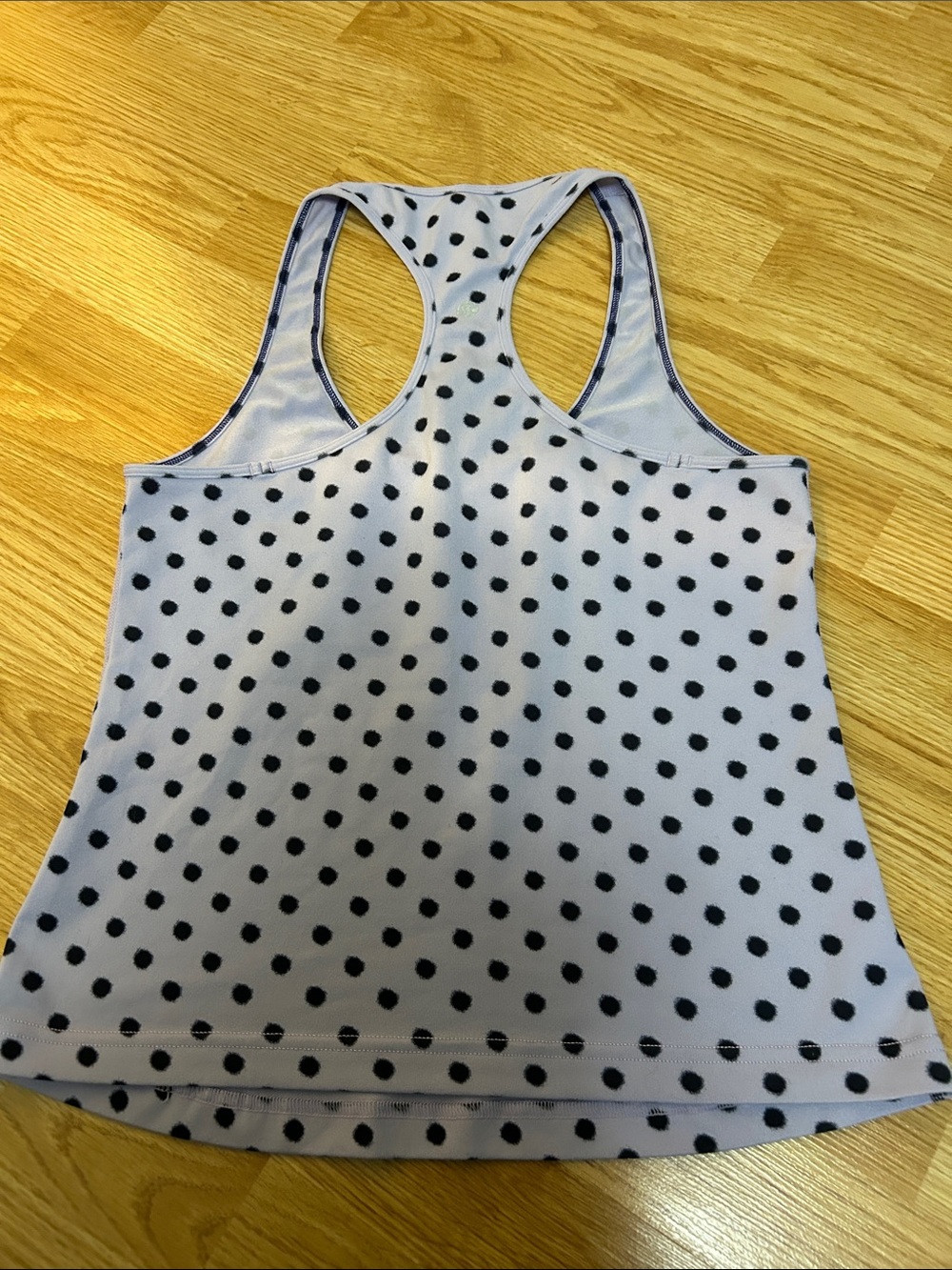 lululemon athletica Light Lavender Polka Dot Racerback Tank